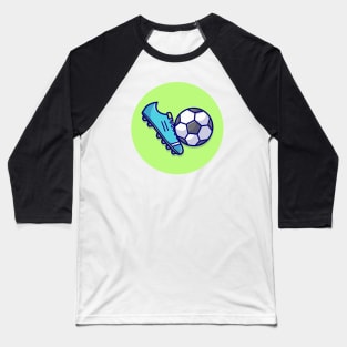 Shoes Soccer Cartoon Vector Icon Illustration Baseball T-Shirt